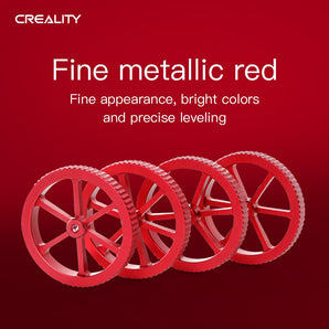 Red Aluminum Levelling Nut 4P