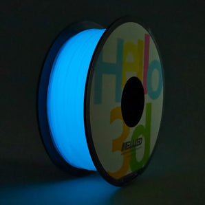 Hello3D PLA Filament Glow-in-the-Dark Blue