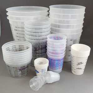 Mixing Containers Plastic Graduated