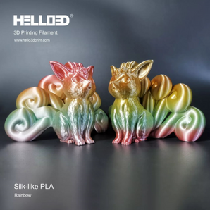 Hello3D Silk PLA Filament Rainbow Youth