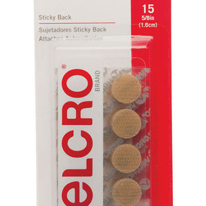 Velcro Coins Beige 15-Pak 90071