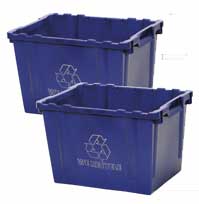 Recycle Bin Curbside Blue Box